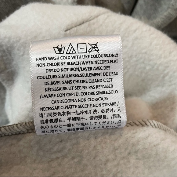 Essentials Gray Pullover Hoodie Sweatshirt - Picture 7 of 9